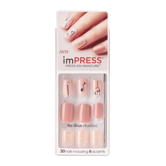 New imPRESS Nails Press on Manicure in Brilliant - Picture 1 of 1